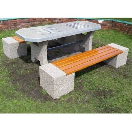 Stół betonowy do gry z dwoma ławkami 'BDS/SG022/MDL'