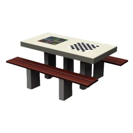 Stół i ławki betonowe 2 szt. 'BDS/SG036/MDL'