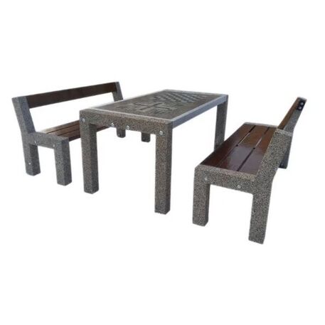 Stół betonowy do gry z dwoma ławkami 'BDS/SG026C/MDL'