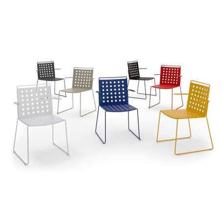 Metal chair for cafes, terraces, parks 'Busy 2'