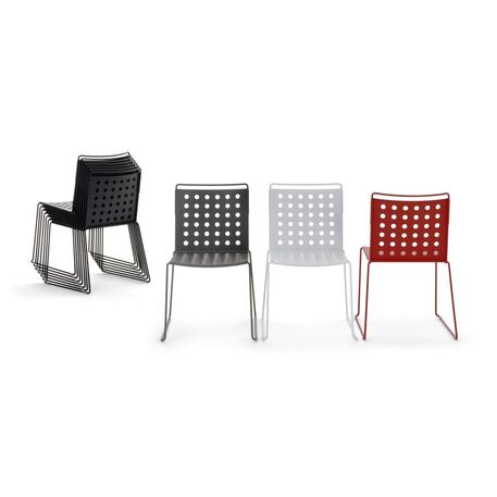 Metal chair for cafes, terraces, parks 'Busy 1'