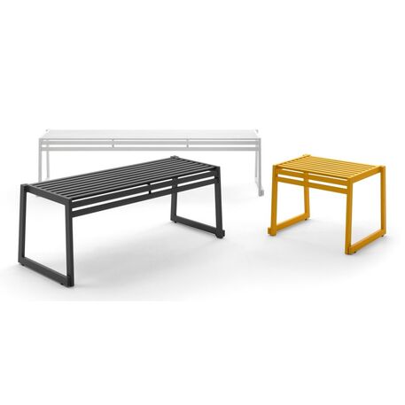 Metal bench 'Cortina.026/Flat Bench 180cm'