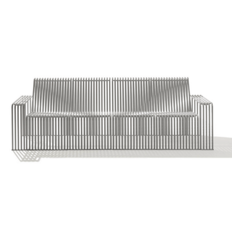 Metal bench 'Zeroquindici.015/Sofa 2520mm'