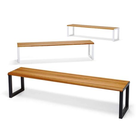 Metal bench 'VENTIQUATTRORE.H24/Flat Bench'