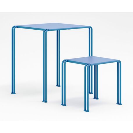 Metal chair + table for schools 'School.015'
