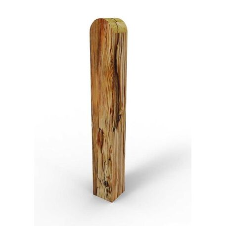 Solid oak wooden bollard 'STF/26-08-03/MDL'