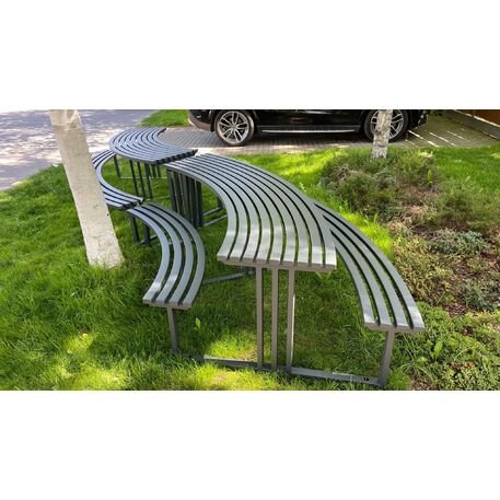 Lauko / Vidaus metalinis suoliukas ir stalas 'STF/13-04-79_02/MDL'