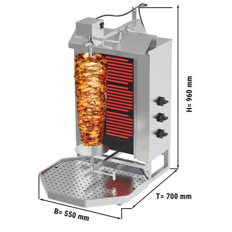 Elektrinis kebabų kepimo grilis - Max. 40kg