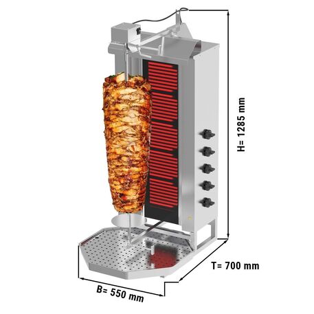 Elektrinis kebabų kepimo grilis - Max. 80kg