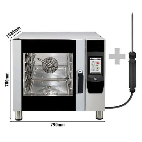 Universali konvekcinė krosnis ir kepykloms su valymo sistema (Louis / Touch Digital 4 x 1/1GN)