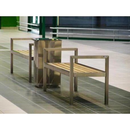 Metal bench without backrest 'IROKO_STF/04-01-02MDL'