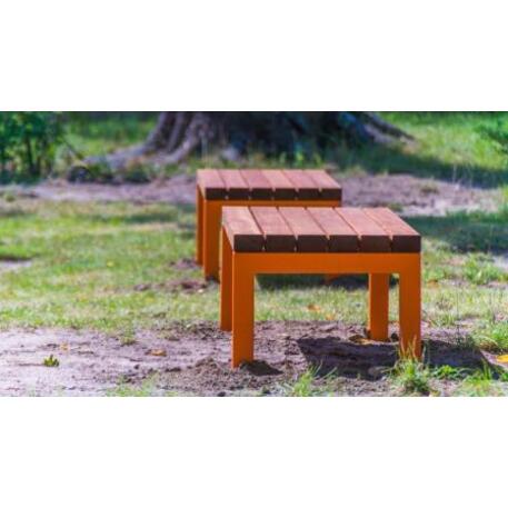 Metal bench without backrest 'IROKO_STF/04-01-01MDL'