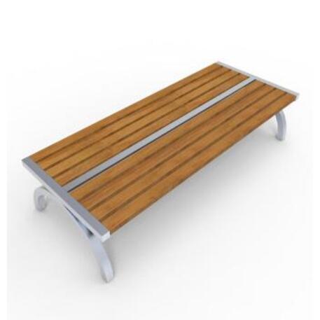 Metal bench without backrest 'IROKO_STF/02-02-03MDL'