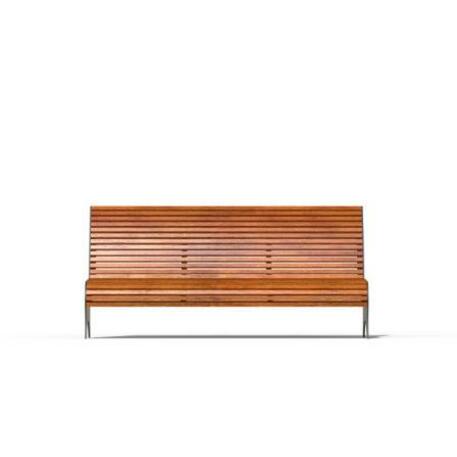 Metal bench with backrest 'IROKO_STF/23-04-20MDL'