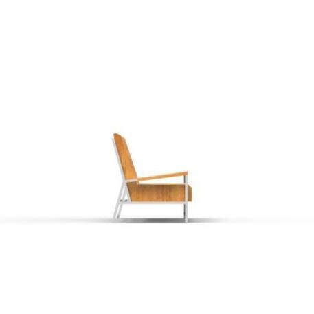 Metal bench with backrest 'IROKO_STF/23-04-16MDL'