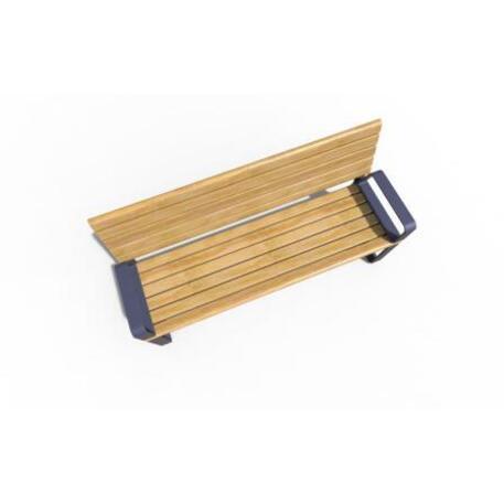 Metal bench with backrest 'IROKO_STF/22-04-20_05MDL'