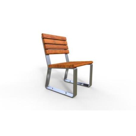 Metal bench with backrest 'IROKO_STF/22-04-20_03MDL'