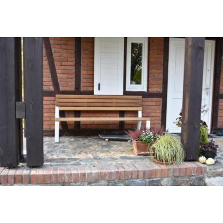 Metal bench with backrest 'IROKO_STF/22-04-20MDL'