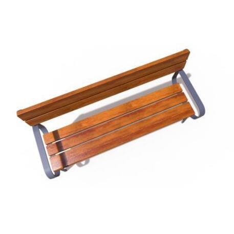 Metal bench with backrest 'IROKO_STF/21-04-50/MDL'