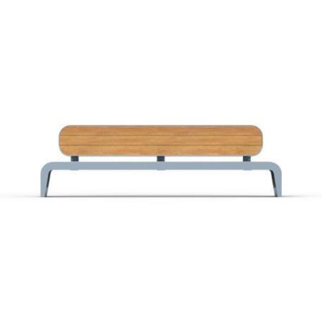 Metal bench with backrest 'IROKO_STF/21-04-37MDL'