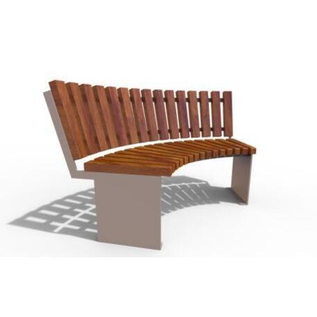 Metal bench with backrest 'IROKO_STF/21-04-30MDL'