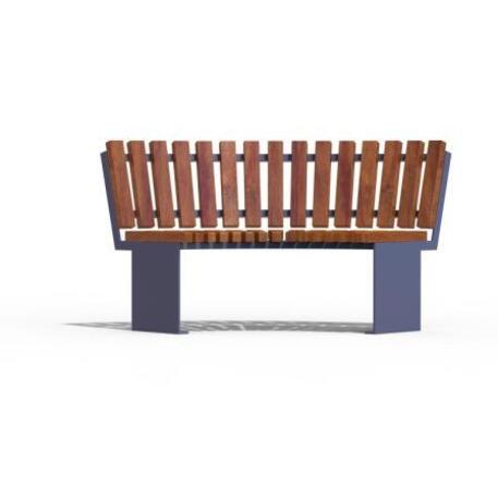 Metal bench with backrest 'IROKO_STF/21-04-30MDL'