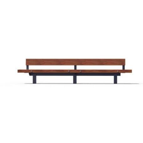 Metal bench with backrest 'IROKO_STF/21-04-12MDL'