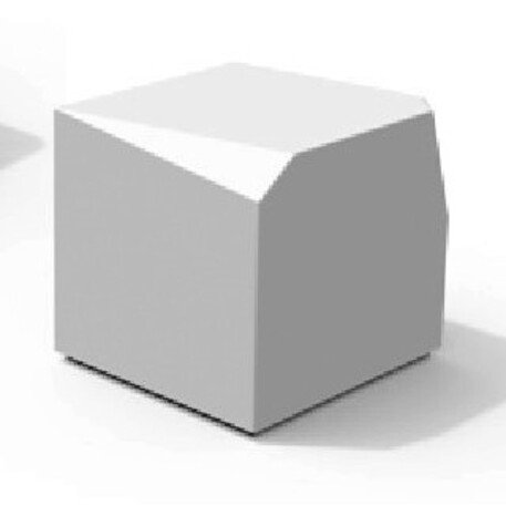 Betoninis suoliukas be atlošo, kolekcija 'Clean Cube'