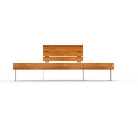 Metal bench with backrest 'IROKO_STF/20-04-48MDL'