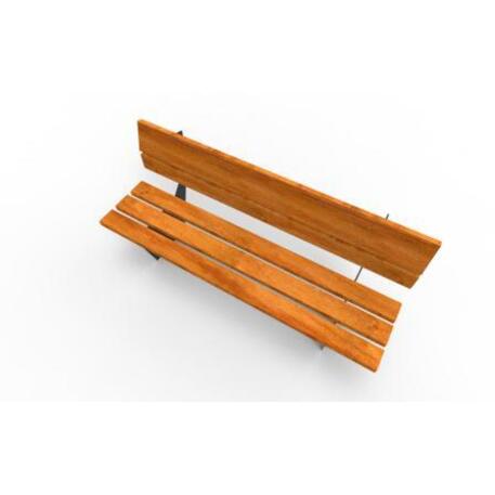 Metal bench with backrest 'IROKO_STF/20-04-31/MDL'