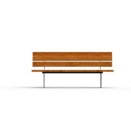 Metal bench with backrest 'IROKO_STF/20-04-31/MDL'