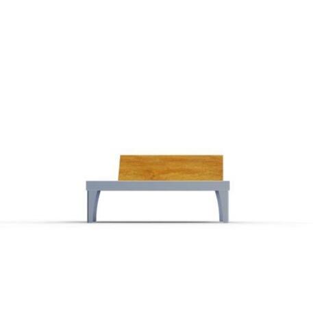 Metal bench with backrest 'IROKO_STF/20-04-13MDL'