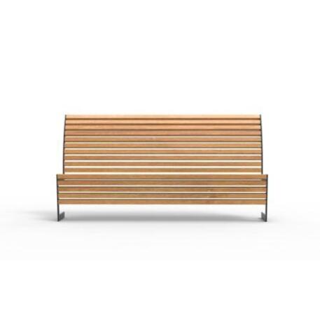 Metal bench with backrest 'IROKO_STF/19-04-84MDL'