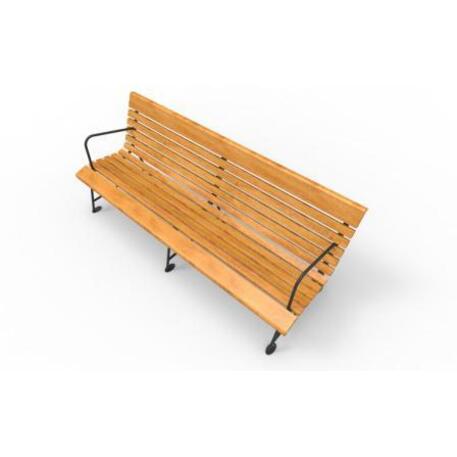 Metal bench with backrest 'IROKO_STF/19-04-83MDL'