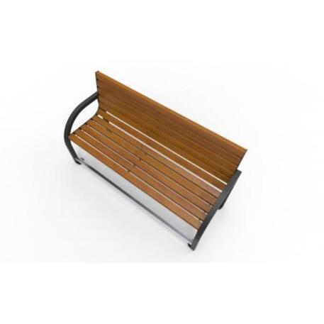 Metal bench with backrest 'IROKO_STF/19-04-82MDL'