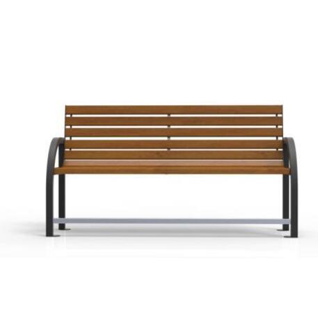 Metal bench with backrest 'IROKO_STF/19-04-82MDL'