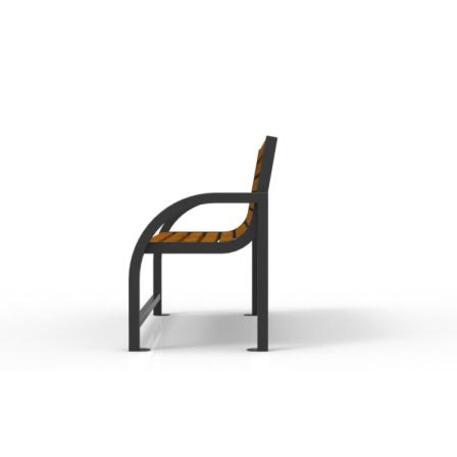 Metal bench with backrest 'IROKO_STF/19-04-82MDL'