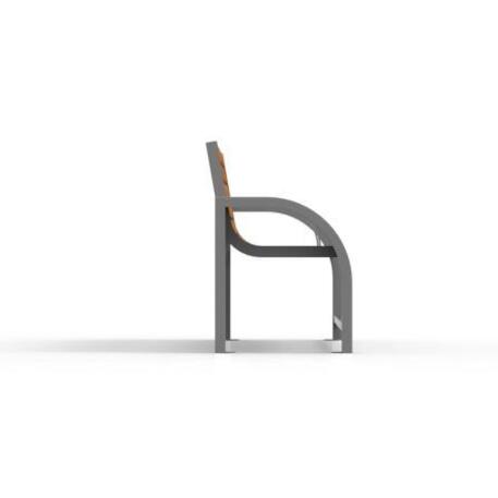 Metal bench with backrest 'IROKO_STF/19-04-82MDL'