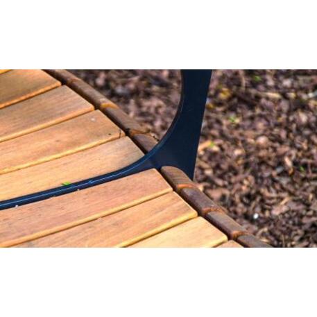 Metal bench with backrest 'IROKO_STF/19-04-78MDL'