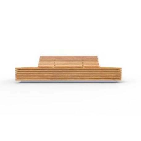 Metal bench with backrest 'IROKO_STF/19-04-76MDL'