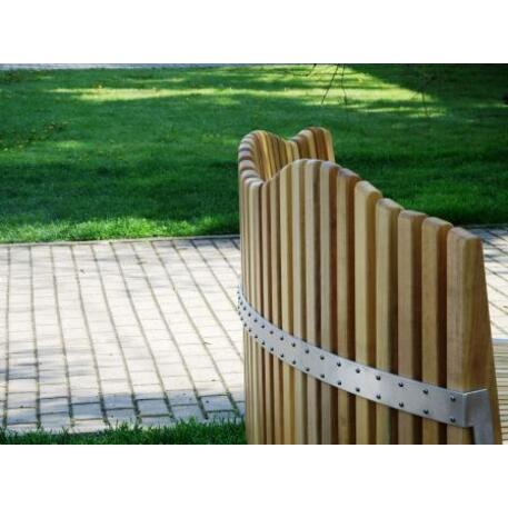 Metal bench with backrest 'IROKO_STF/19-04-75_15MDL'