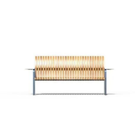 Metal bench with backrest 'IROKO_STF/19-04-75_15MDL'