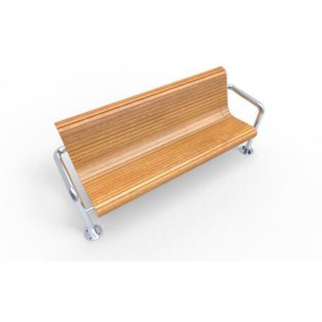 Metal bench with backrest 'IROKO_STF/19-04-71MDL'