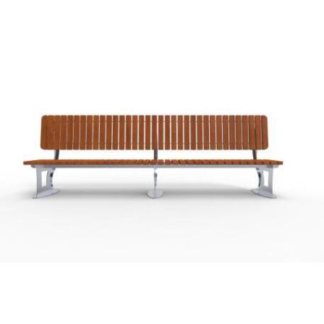 Metal bench with backrest 'IROKO_STF/19-04-70MDL'