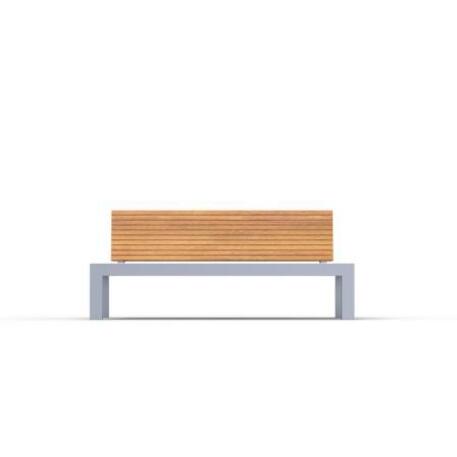 Metal bench with backrest 'IROKO_STF/19-04-67_01MDL'