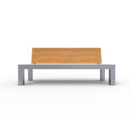 Metal bench with backrest 'IROKO_STF/19-04-67MDL'