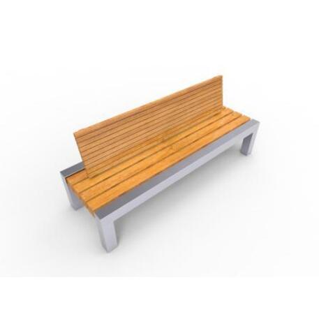 Metal bench with backrest 'IROKO_STF/19-04-67MDL'