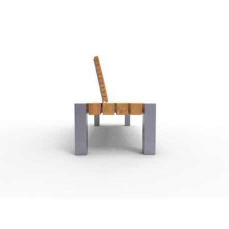 Metal bench with backrest 'IROKO_STF/19-04-67MDL'