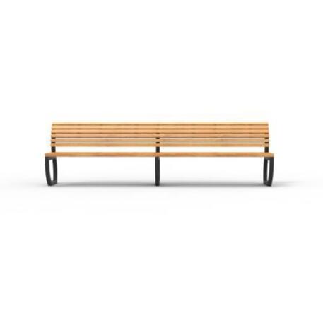 Metal bench with backrest 'IROKO_STF/19-04-66MDL'