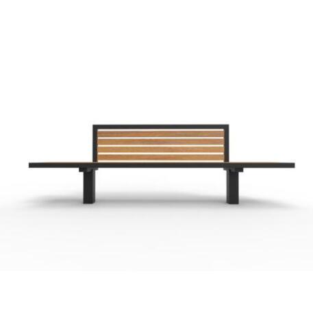 Metal bench with backrest 'IROKO_STF/19-04-65MDL'